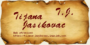 Tijana Jasikovac vizit kartica